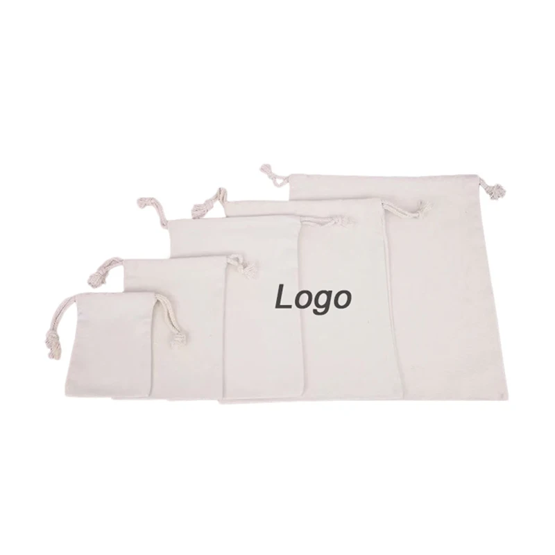 
Promotional Logo Printed Cotton Dust Bag Covers for Handbags 
