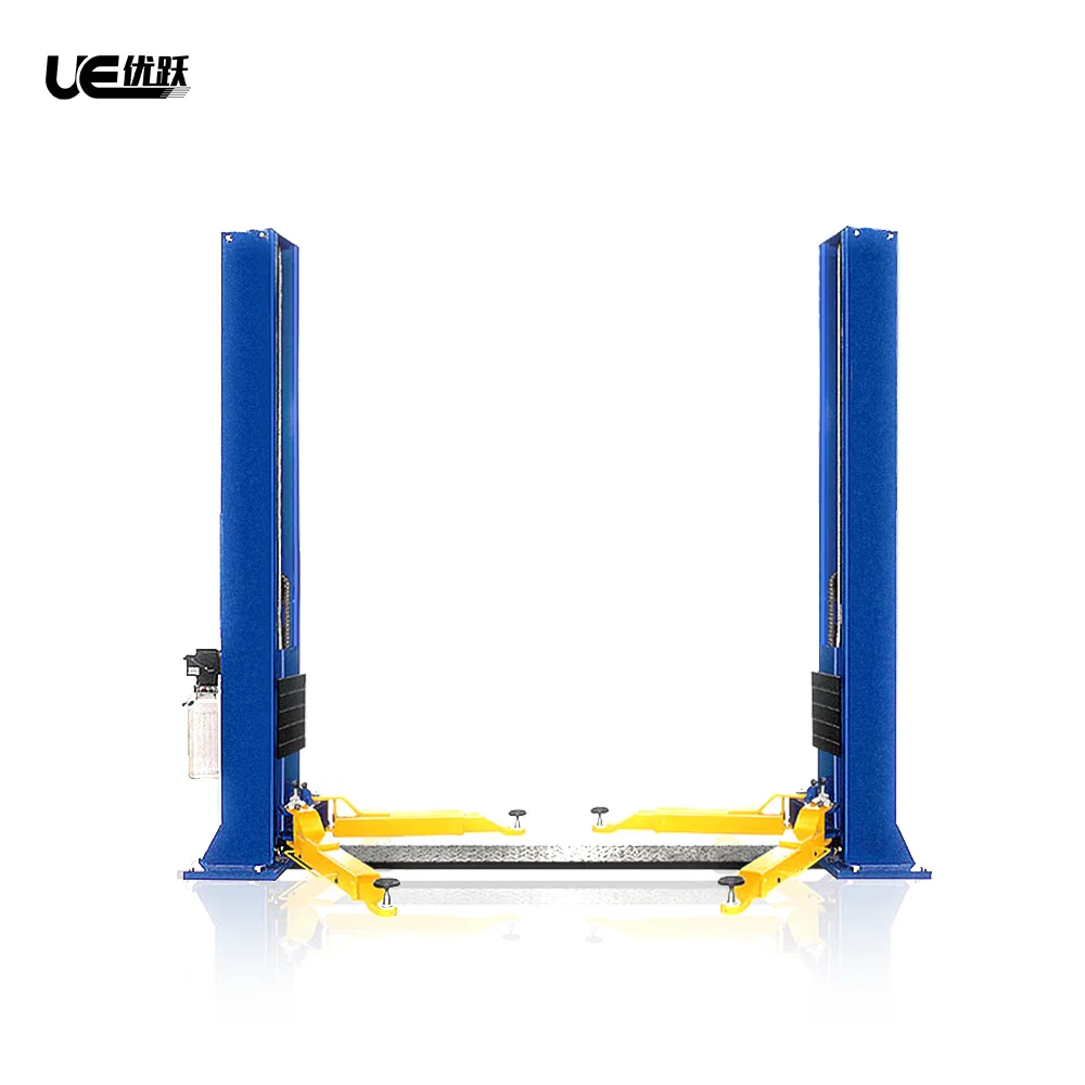 UE-2P4T auto hydraulic two 2 Post car lifts 3ton for home garage used 2 post base plate car lift for sale price