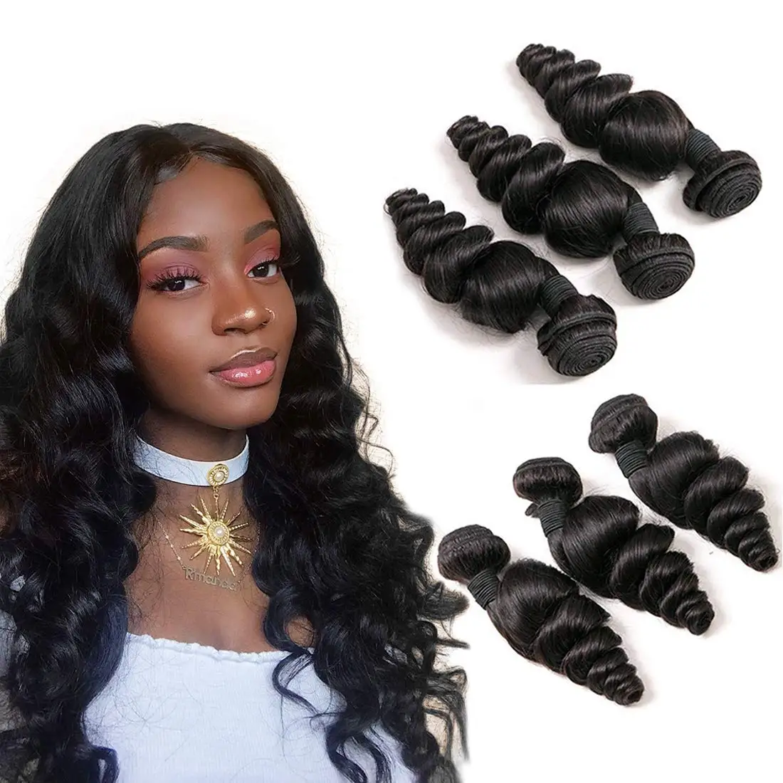 
20 inch loose wave crochet synthetic hair extension for braids pre stretched braiding hair for black women expo city 