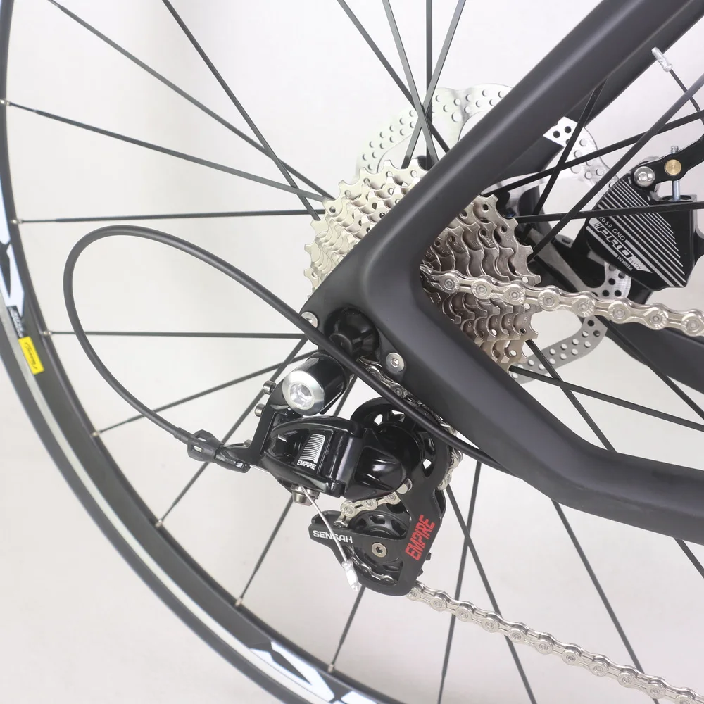 Seraph Aero Disc Brake Complete Road Bicycle TT-X10 With EMPIRE 2X11 Speed groupset And Aluminum Wheelset