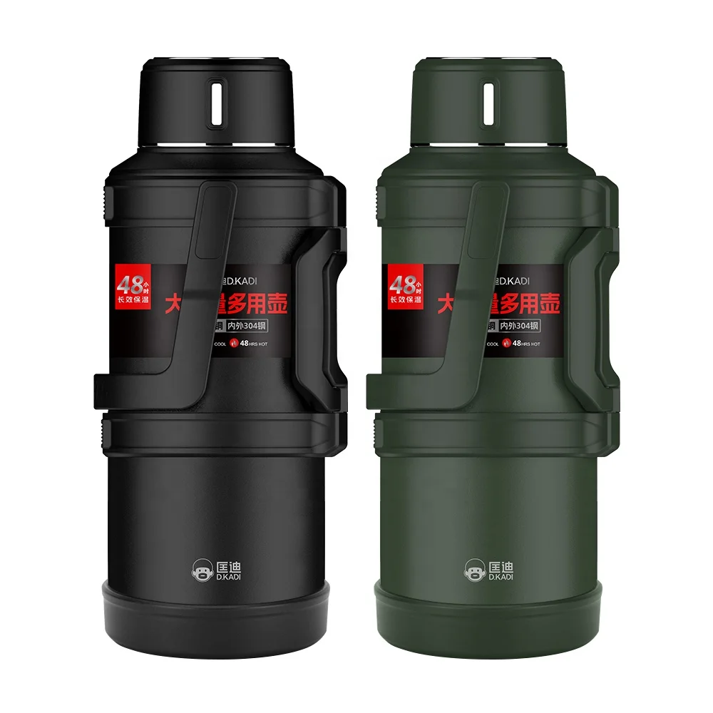 Hot Selling 3L/4L/5L Large Capacity Double Wall Vacuum Travel Pot Insulated Stainless Steel Thermos Travel Flask