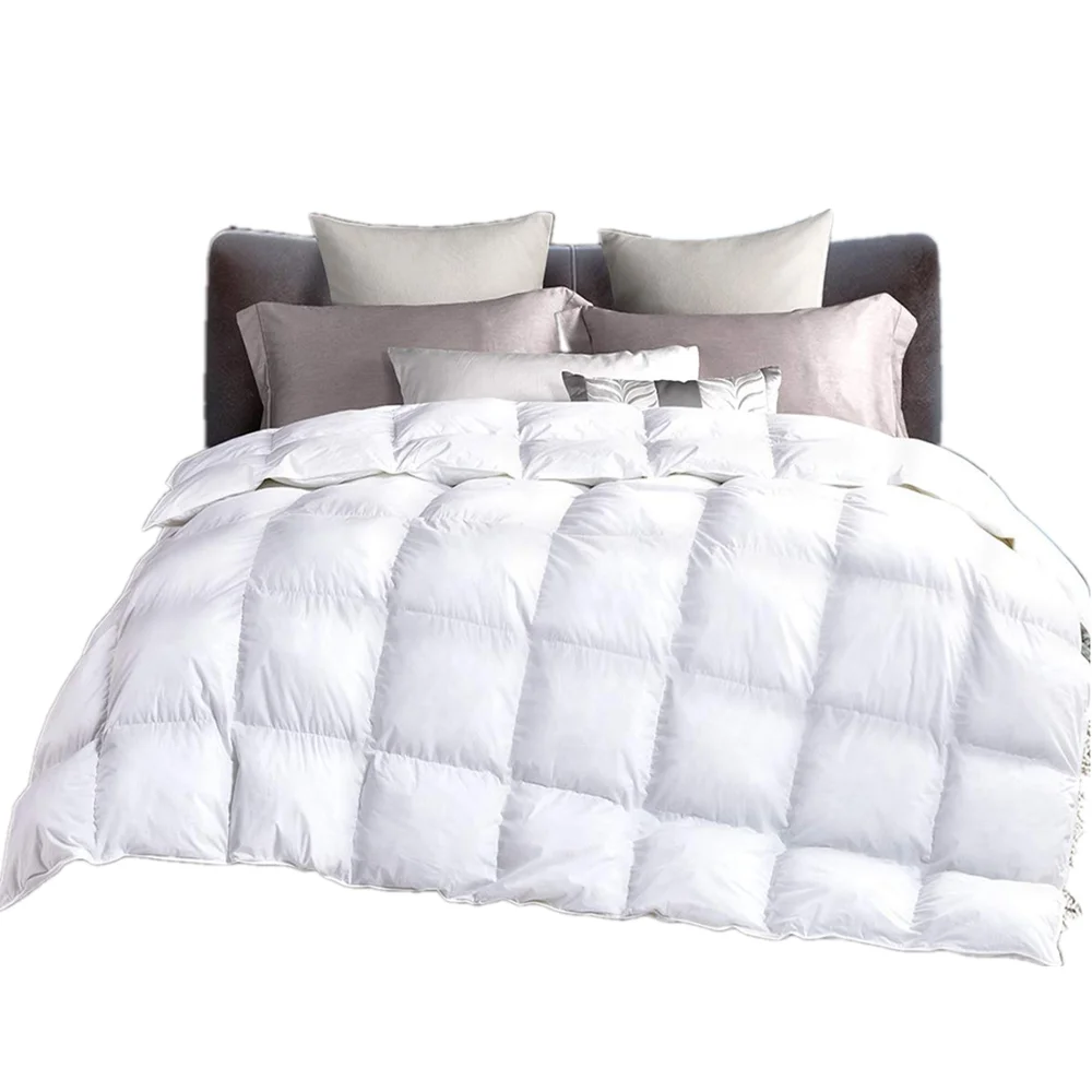 
Luxury Bedding Goose Down Feather Quilt Comforter Duvet 