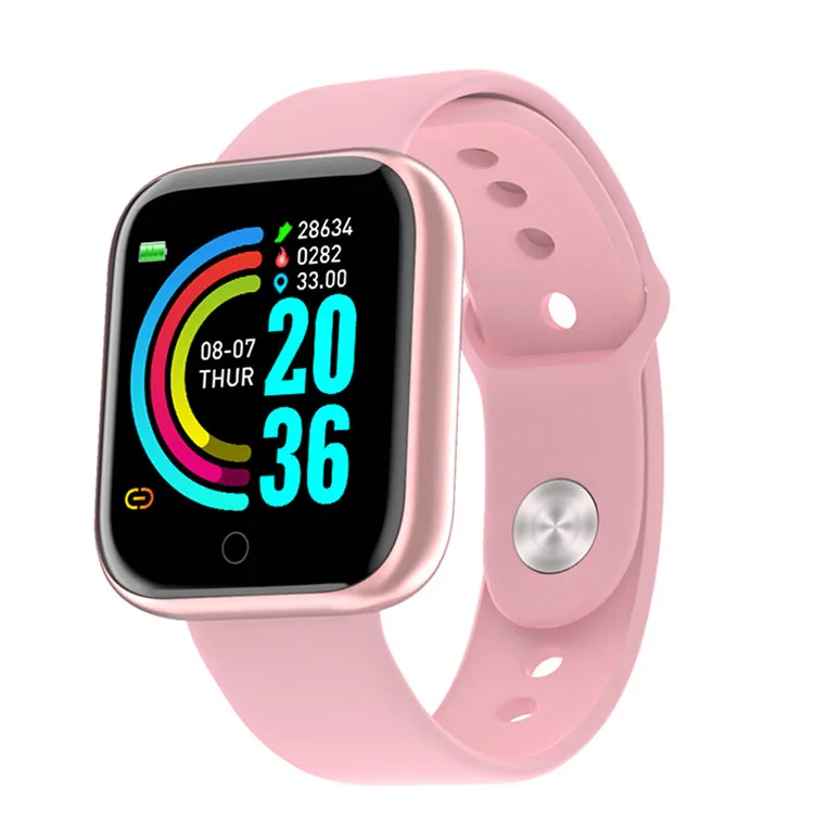 Best Sale Y68 Heart Rate Blood Pressure Message Reminder Y68 Smart Bracelet Smartwatch Smart Watch For Sports