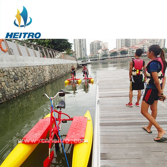 HEITRO Factory Price Two Seats Water Bike Water Park Aquatic Bikes