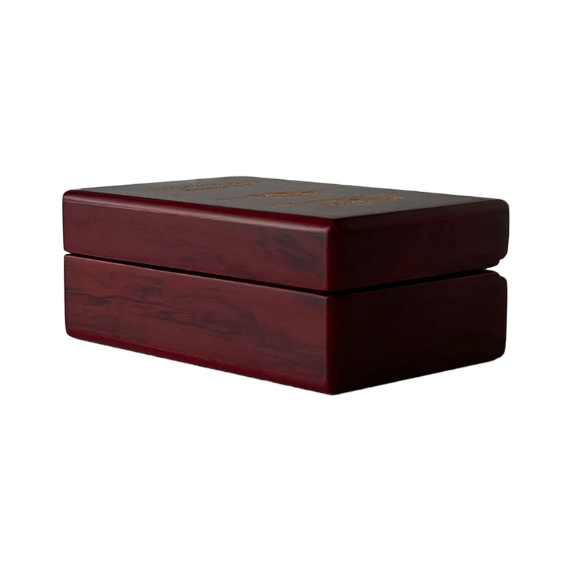 Luxury Custom Logo Solid Wood Small Single Bottle Wooden Essential Oil Box