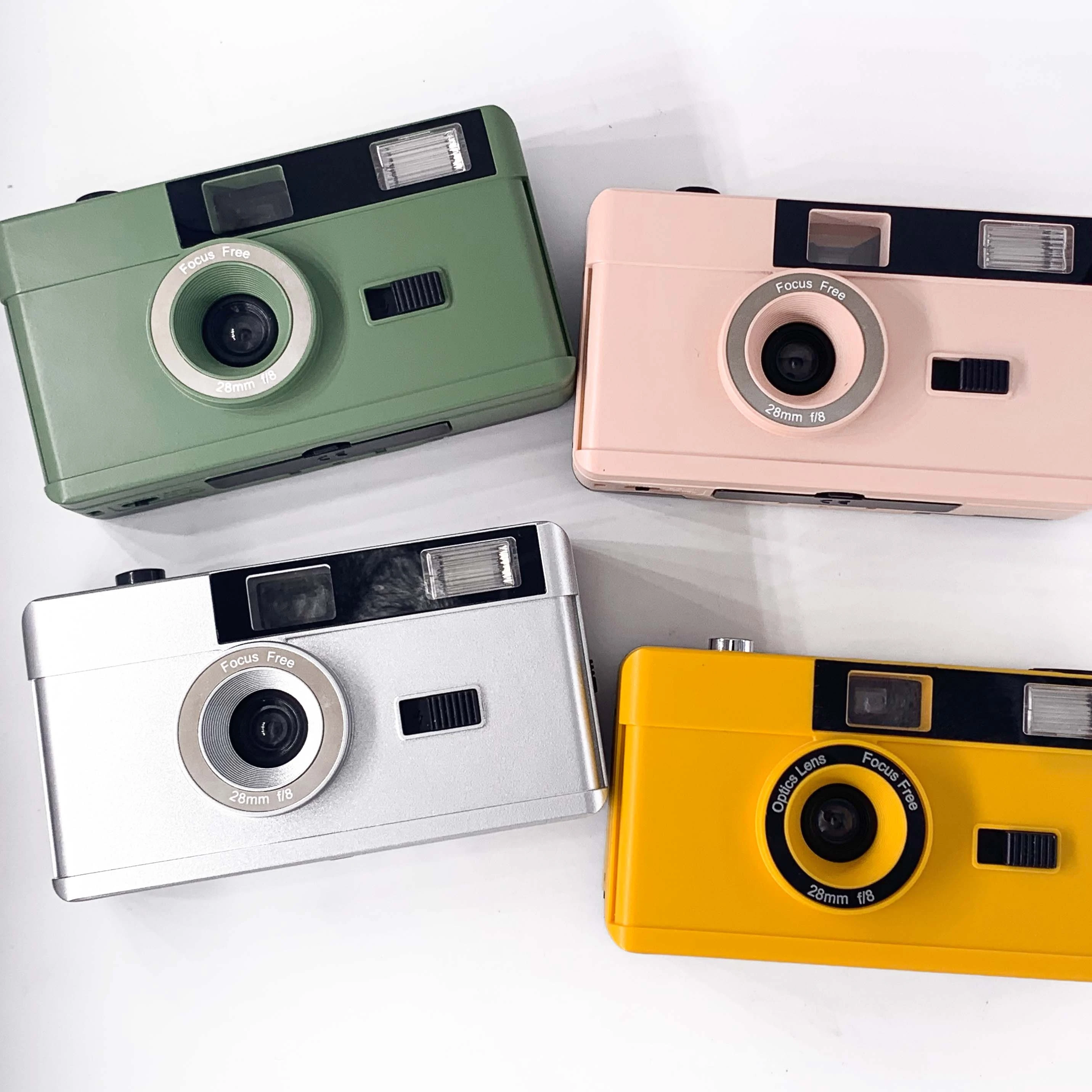 New Design of Retro 35mm Reusable Film Camera with Flash in Different Colors