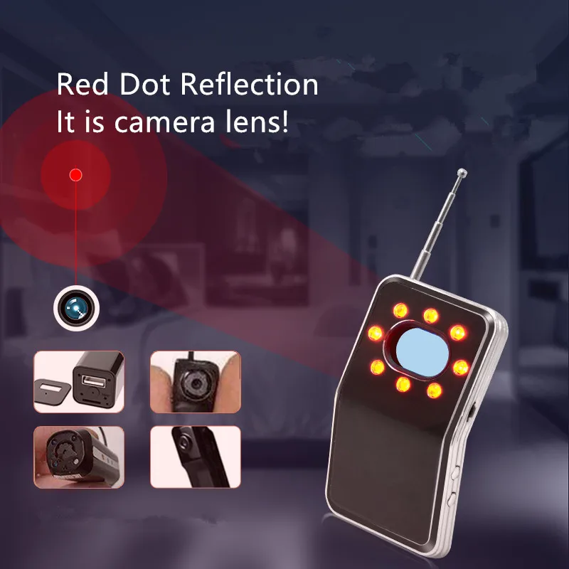 New K600 RF Detector Hotel Camera Anti-candid Infrared Scanner Anti-spy Detector