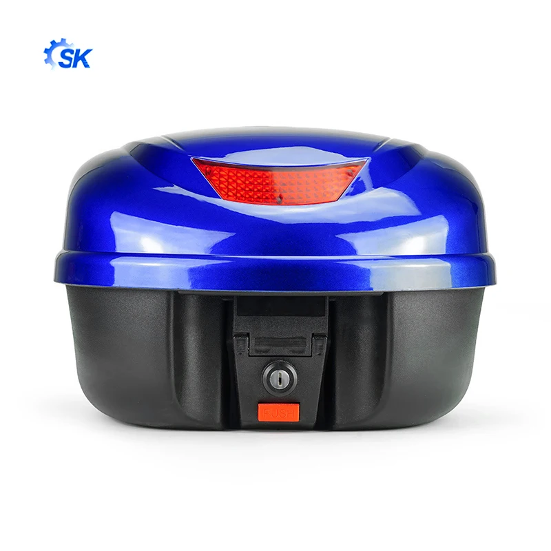 Hot-selling high-quality scooter electric car trunk yellow paint storage toolbox trunk quick release base