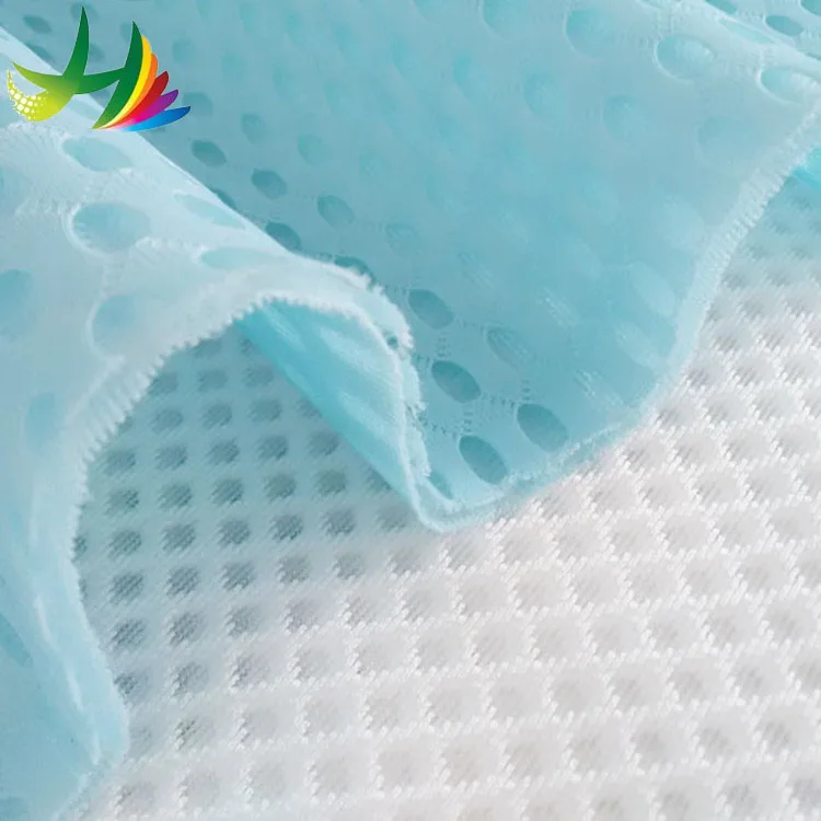 043 Big Hole 4D air mesh fabric for bedding polyester fabric 3d mesh fabric sandwich 100 polyester