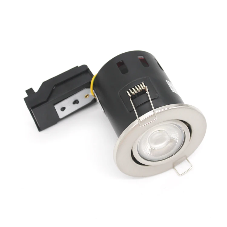 GU10 Fix / Tilt steel Fire Rated LED Recessed Downlight Ceiling Twist Lock Spot Lights