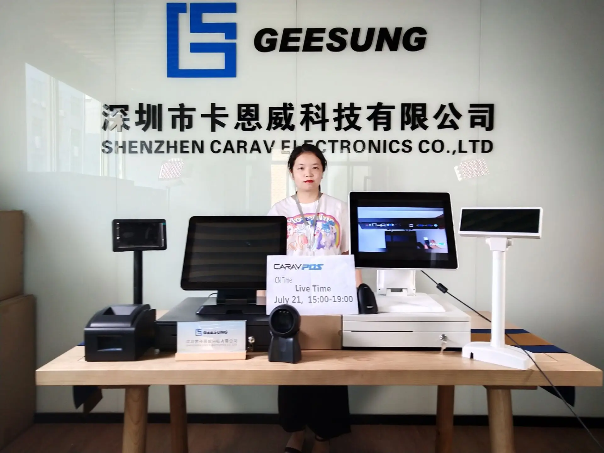 USB or Serial Port VFD Pos Customer Pole Display with pole and base