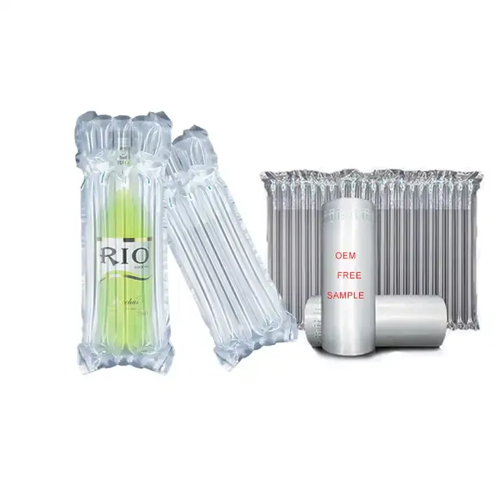Transparent inflatable air column bag plastic Air Column Wrap bag for packaging Air Filled Column Cushion Packing Bag