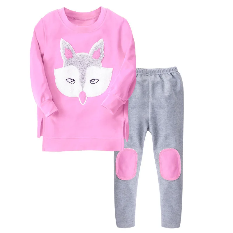 
Embroidery Sequins Toddler Hoodies Clothes Sets For 3-7 Years Girls Sweatpants Kids Outfits Children Tracksuit 