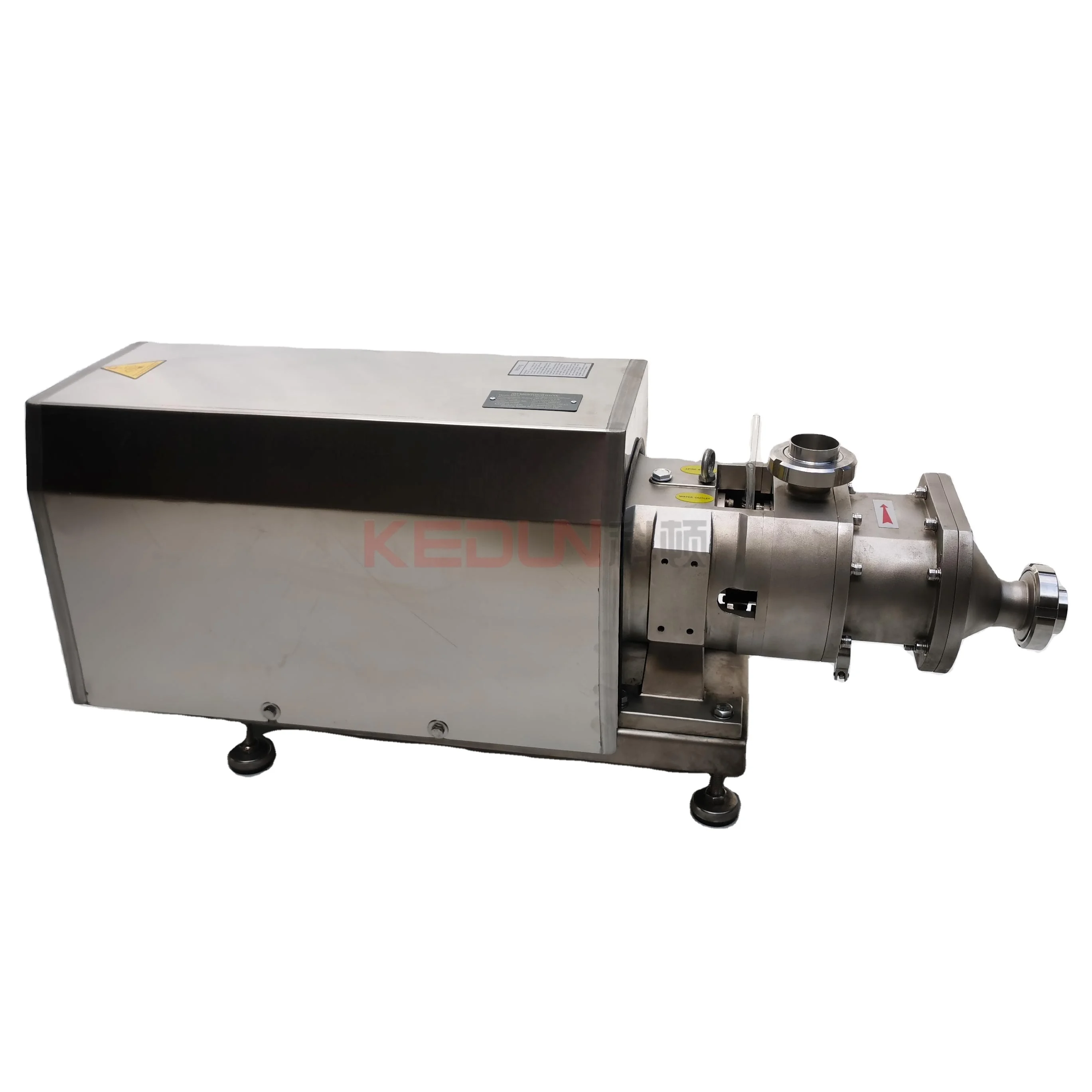 Sanitary twin screw pump for liquid with large particles-Positive Displacement Pumps