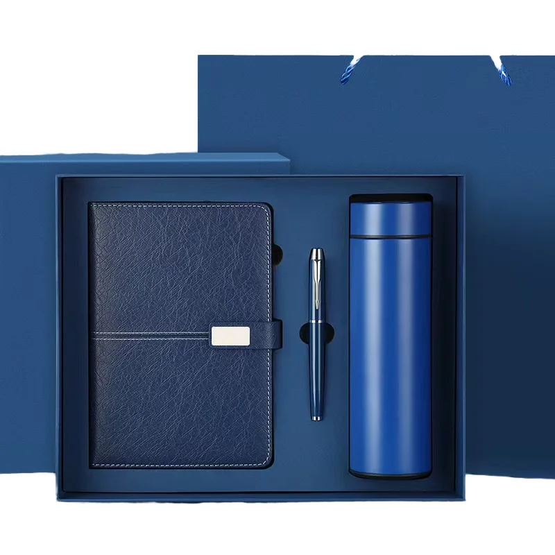 Wholesale Luxury Custom Corporate Gift Set Pu Leather Notebook And Pen Cup Branded Gifts Ideas For Business Gift Set