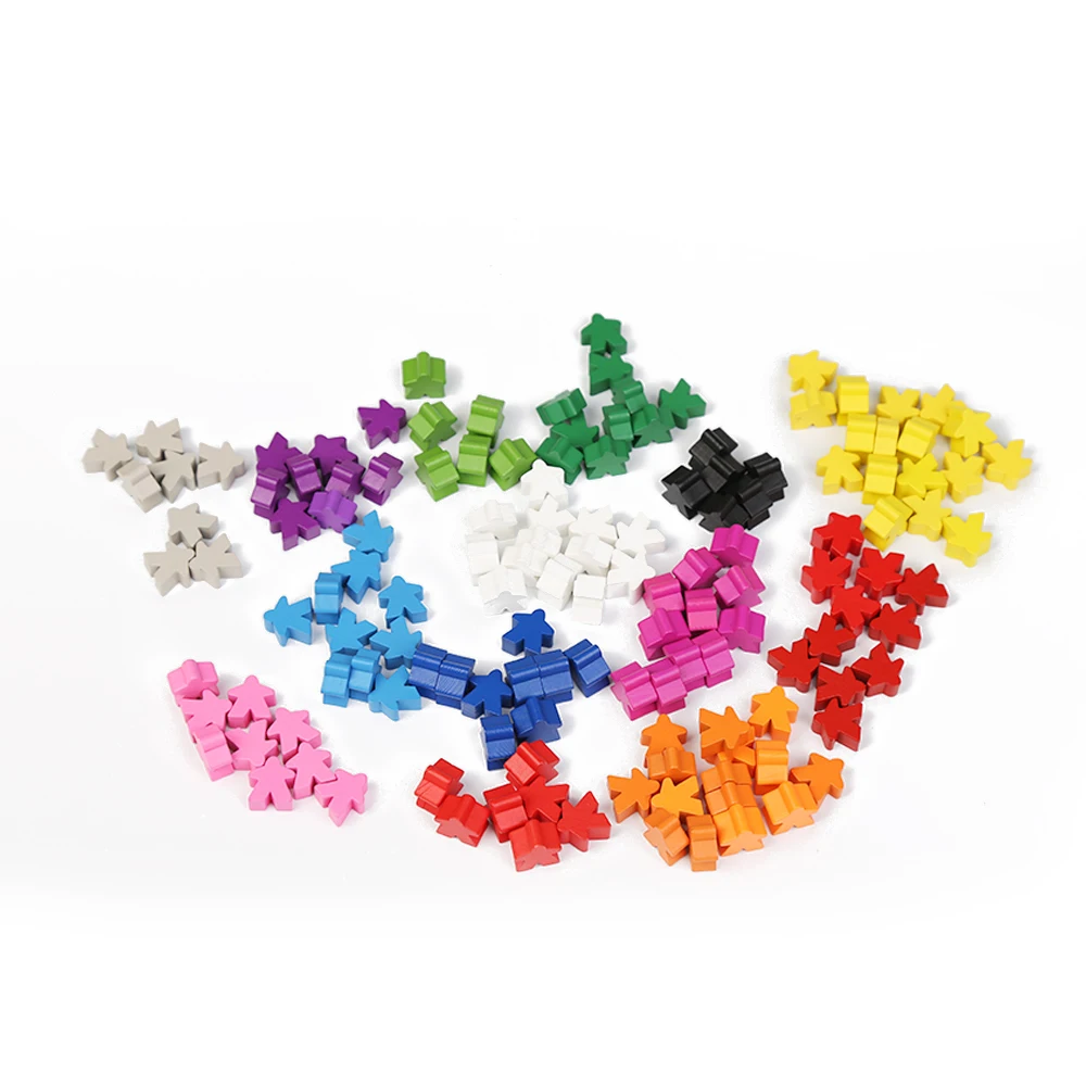 China suppliers high quality meeples for board game mini wooden meeple token meeple