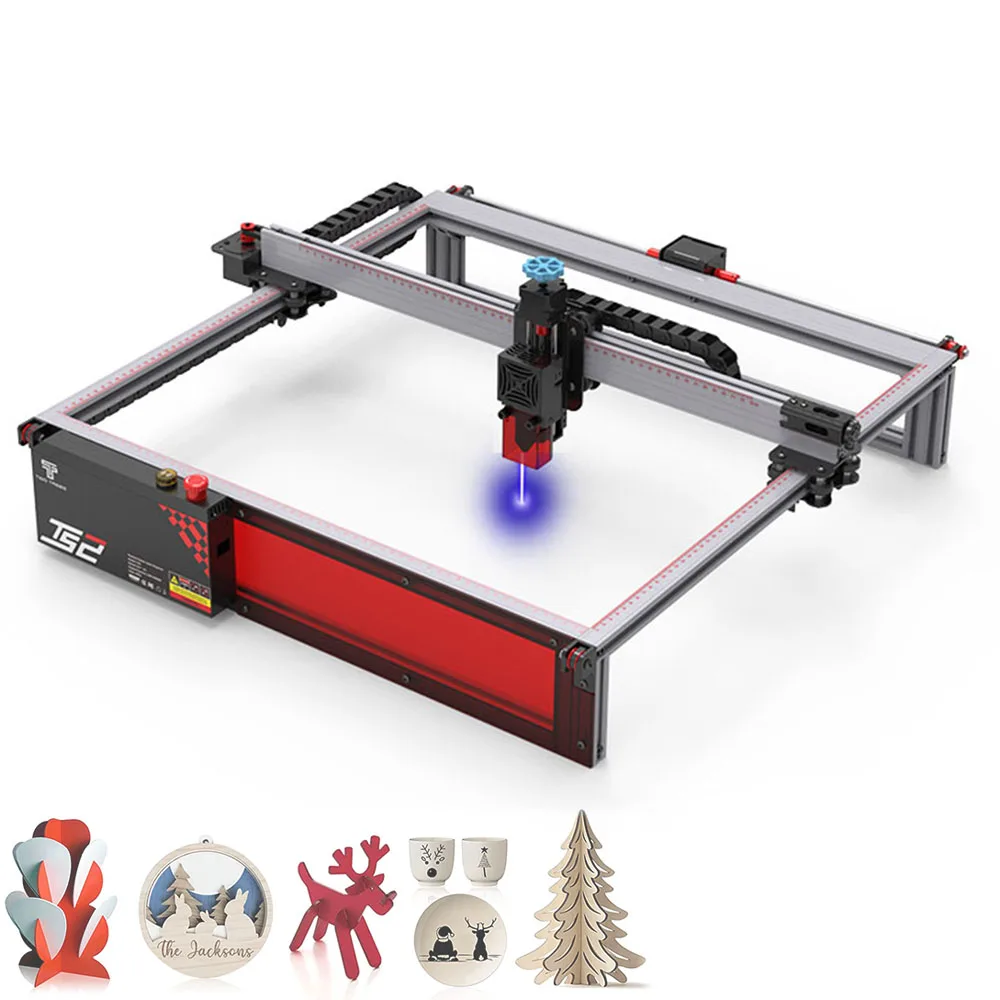 TS2 96w EBay Hot Sale Machines TWOTREES Automatic Laser Cutting Machine,Aluminum Stainless Steel OEM Laser Engraving Machine