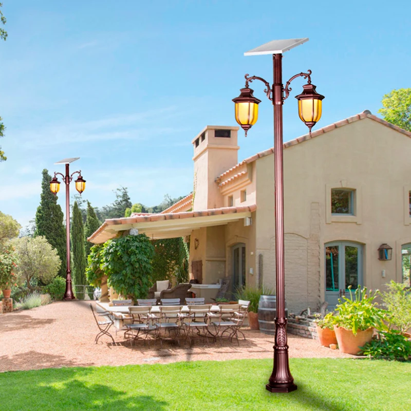 DAWN custom outdoor landscape garden lights 3m 4m 5m hot dip galvanized material aluminum light pole