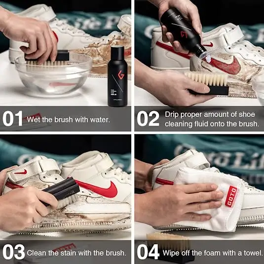 OEM Elite Collection Quick Care 4oz. Solution Shoe Cleaner Cleaning Kit Sneaker Cleaner Kit