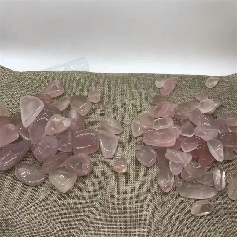 Natural Rose Quartz Healing Crystal Gravel Tumbled Stone