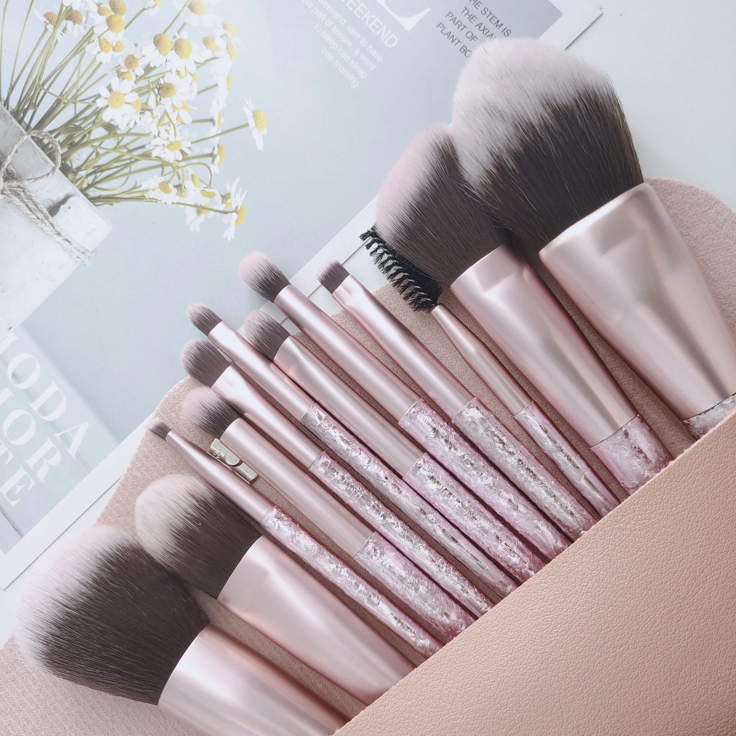 Brushes face Apply and blend foundation powder and mineral  Makeup brush set