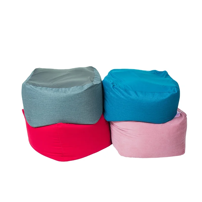 Square bean bag seat cushion bean ball can be refilled, large elastic fabric bean bag chairs