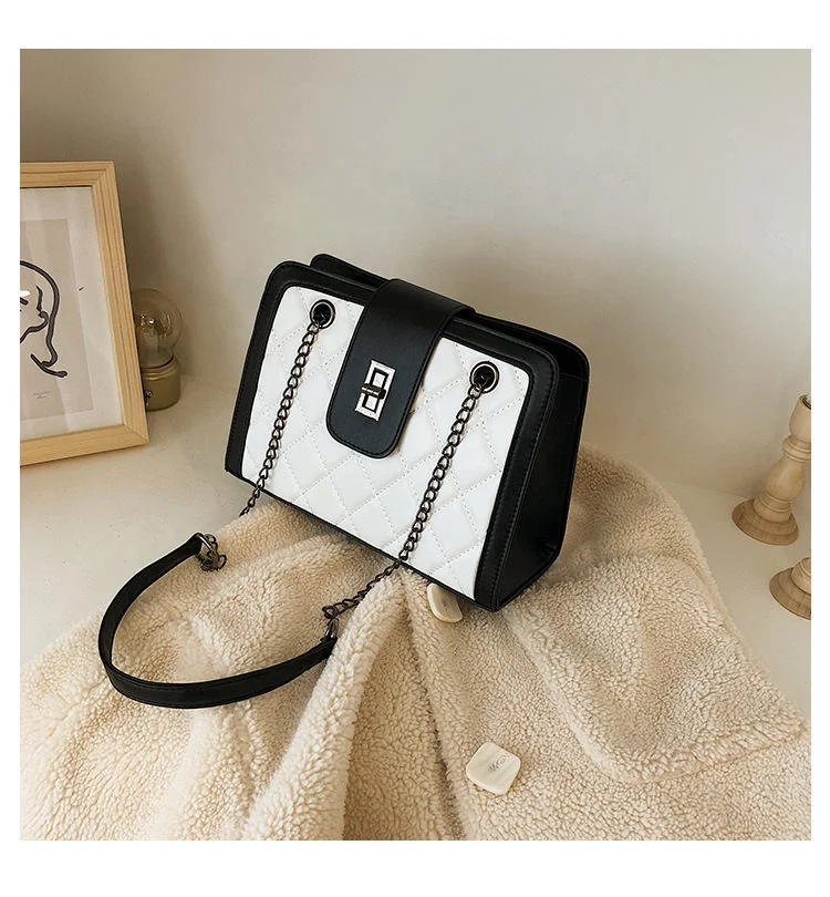 Wholesale Shoulder Large Ladies Designer Hand Bags  Stnm fashion bag rhombus chain shoulder messenger bag cheap women handbags