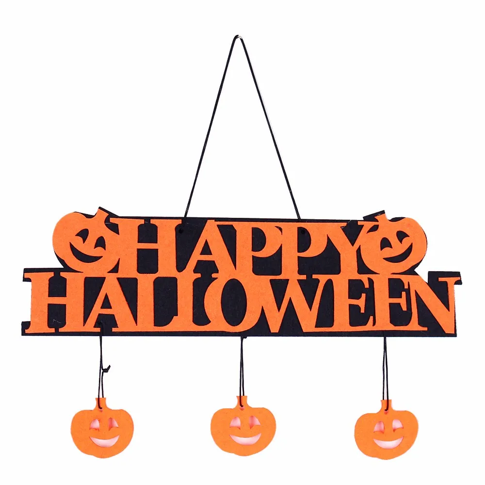 Custom Made Durable Reusable Black Cat/Pumpkin/Owl Design Hanging Ornaments for Halloween Indoor/Outdoor Use Great Gift Idea