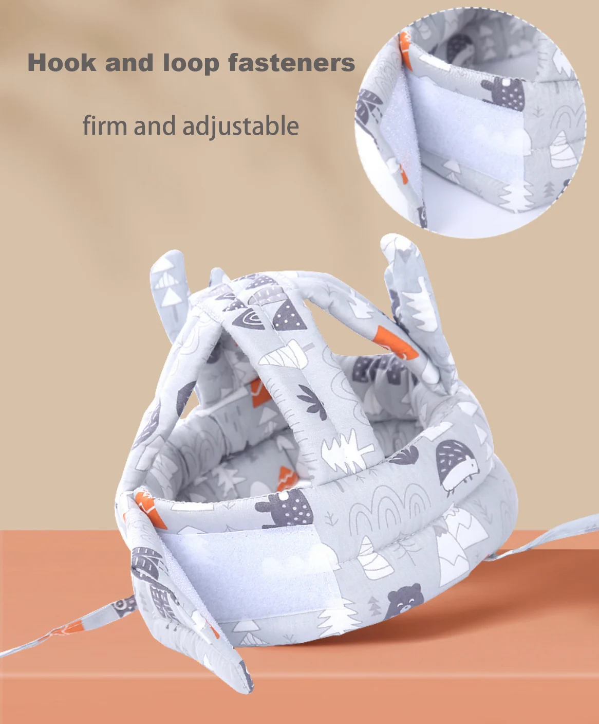 Baby Head Protector Wholesale Adjustable Anti-fall Infant Toddler Cushion Head Shape Protection Pillow Baby Safety Helmet