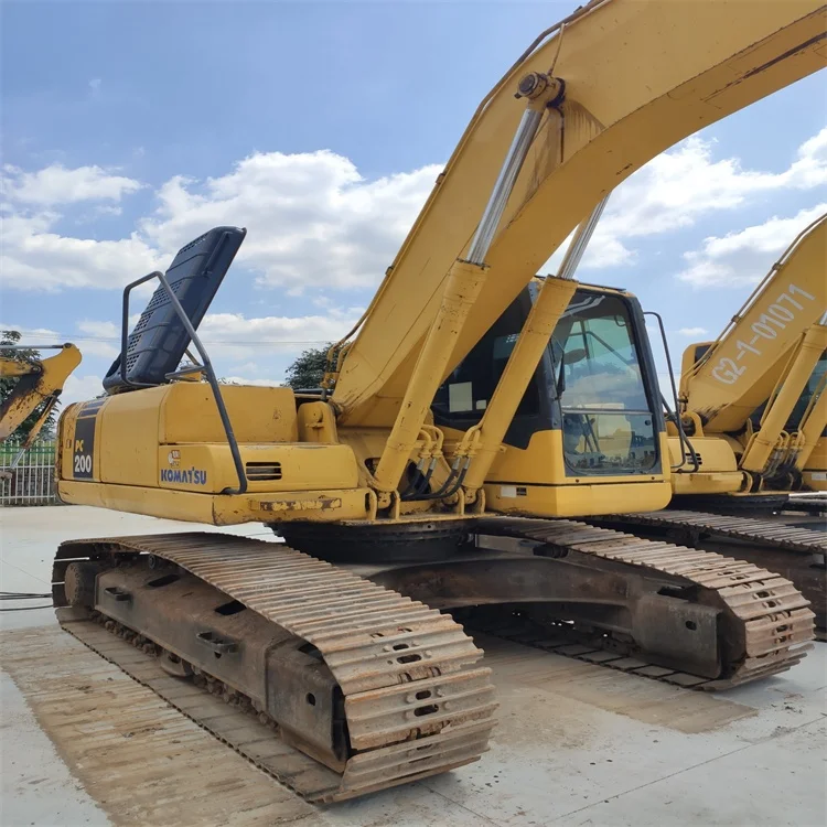 Hongran Used Second-hand Japan Construction Machine Komatsu PC200 Heavy Duty Equipment Digger Crawler Excavator