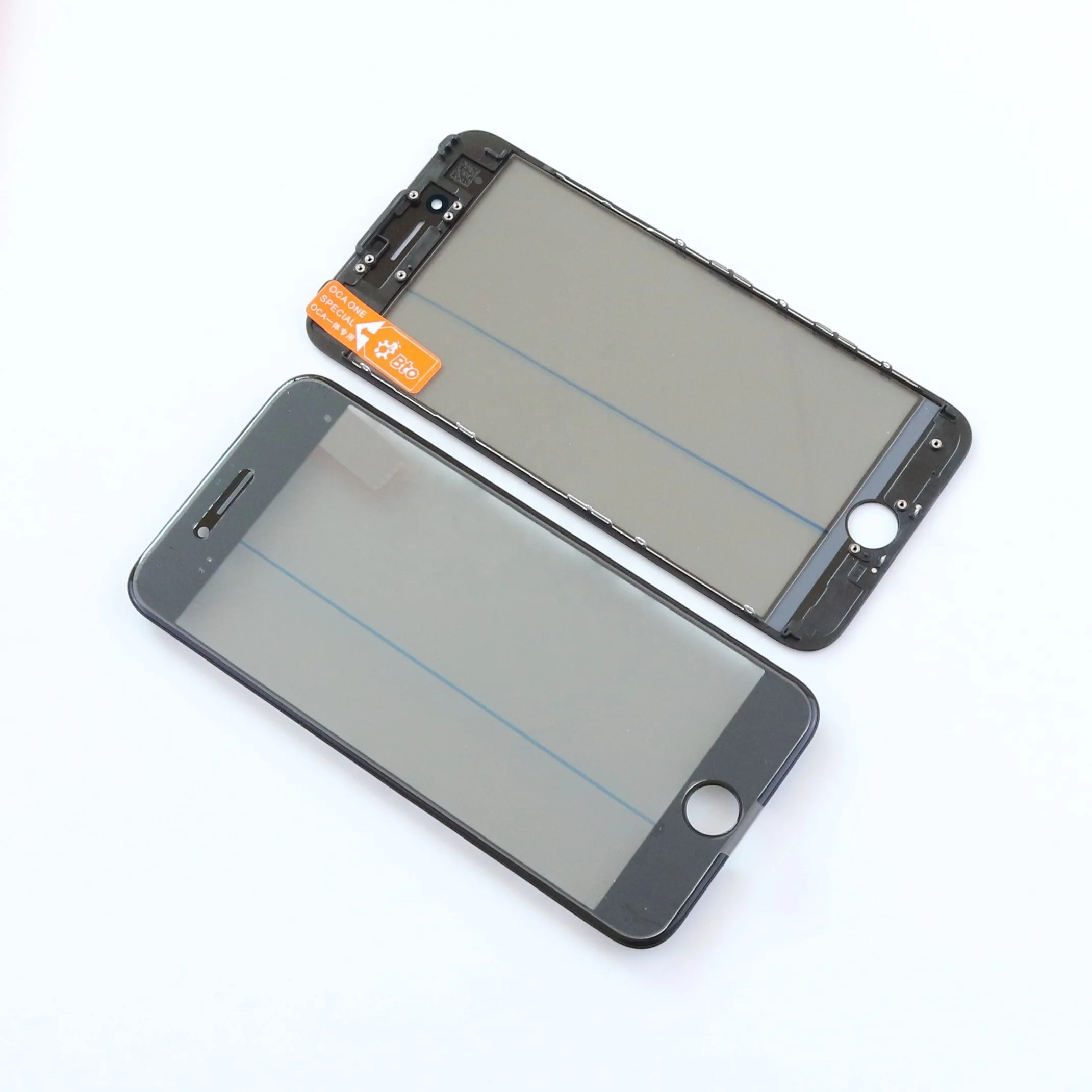 4 in 1 outer screen front glass with frame and oca + Original polarizer is assembled for iphone 6 s 7 g 8 plus