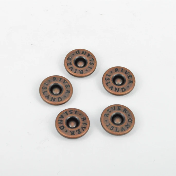 custom logo solid brass leather rivets and studs