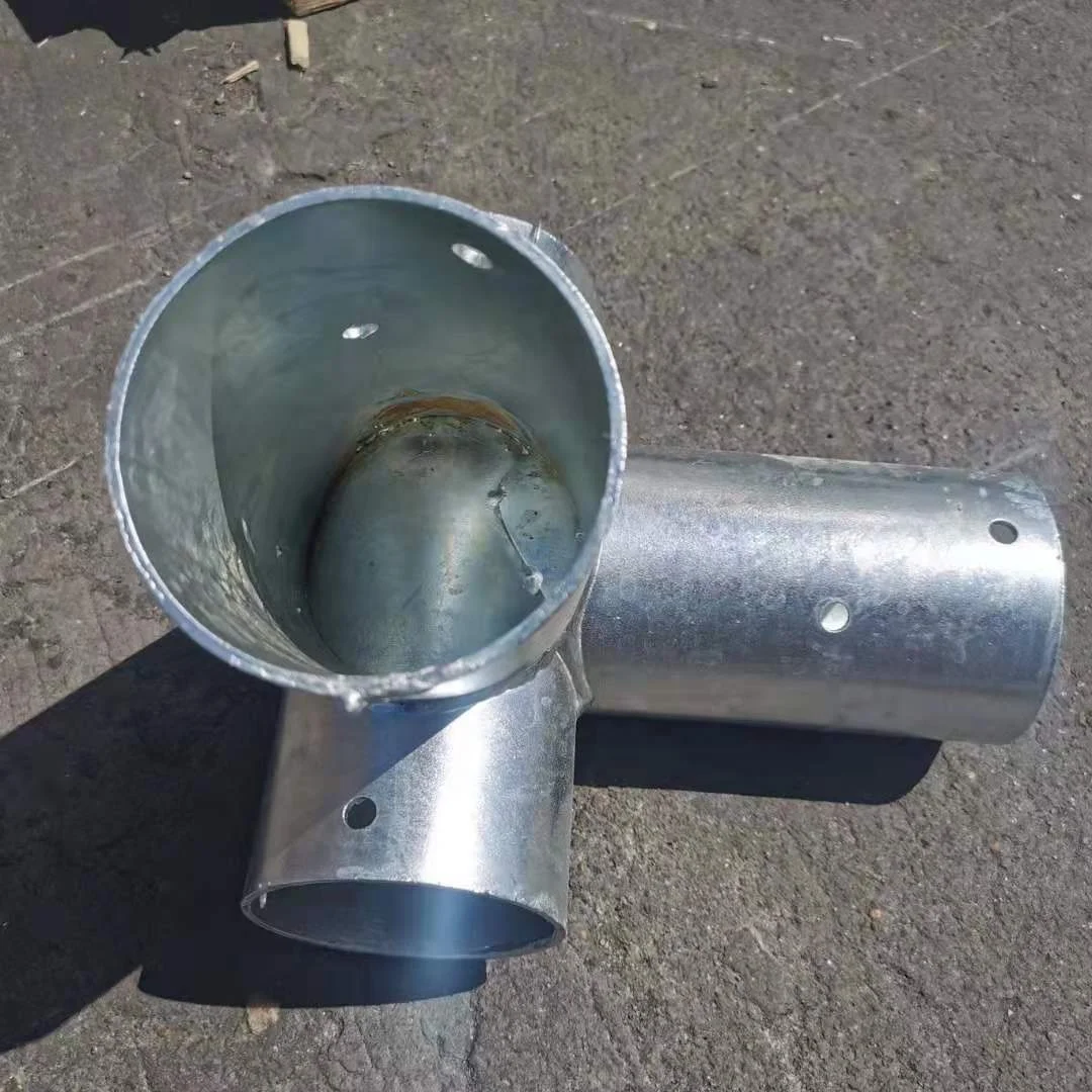 Galvanized Steel frame tent tube 3 way canopy pipe connector tent corner
