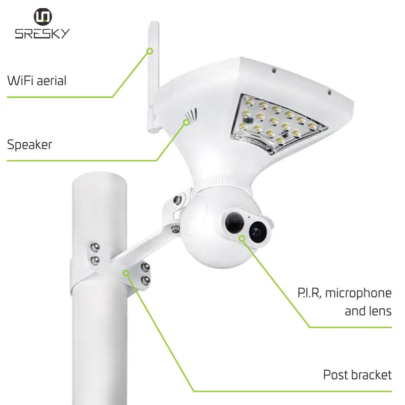 High quality wireless WiFi ip solar panel battery powered cctv camera