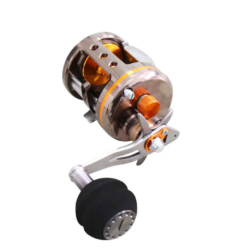 Factory Custom Round Baitcasting reels 8+1BB Trolling Reel Conventional Level Wind Cast Drum Fishing Reel
