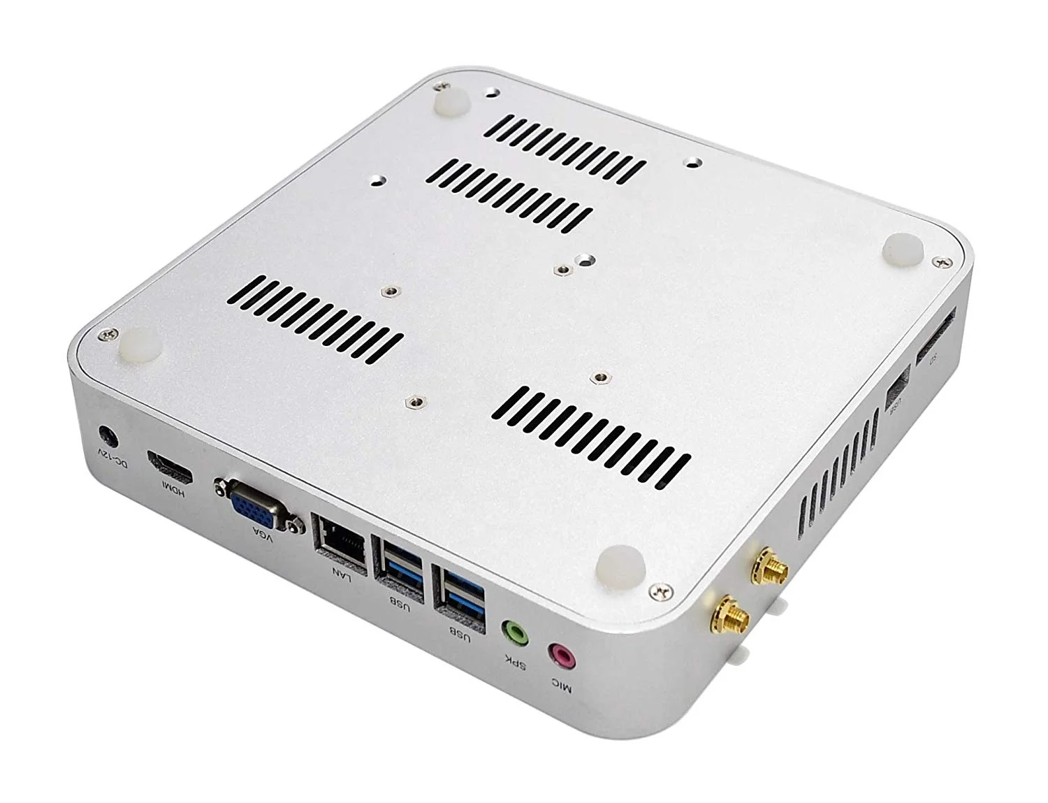 Cheap powerful 4k 7260u ddr4 fanless i5 gaming mini computer pc 12v win10 linux