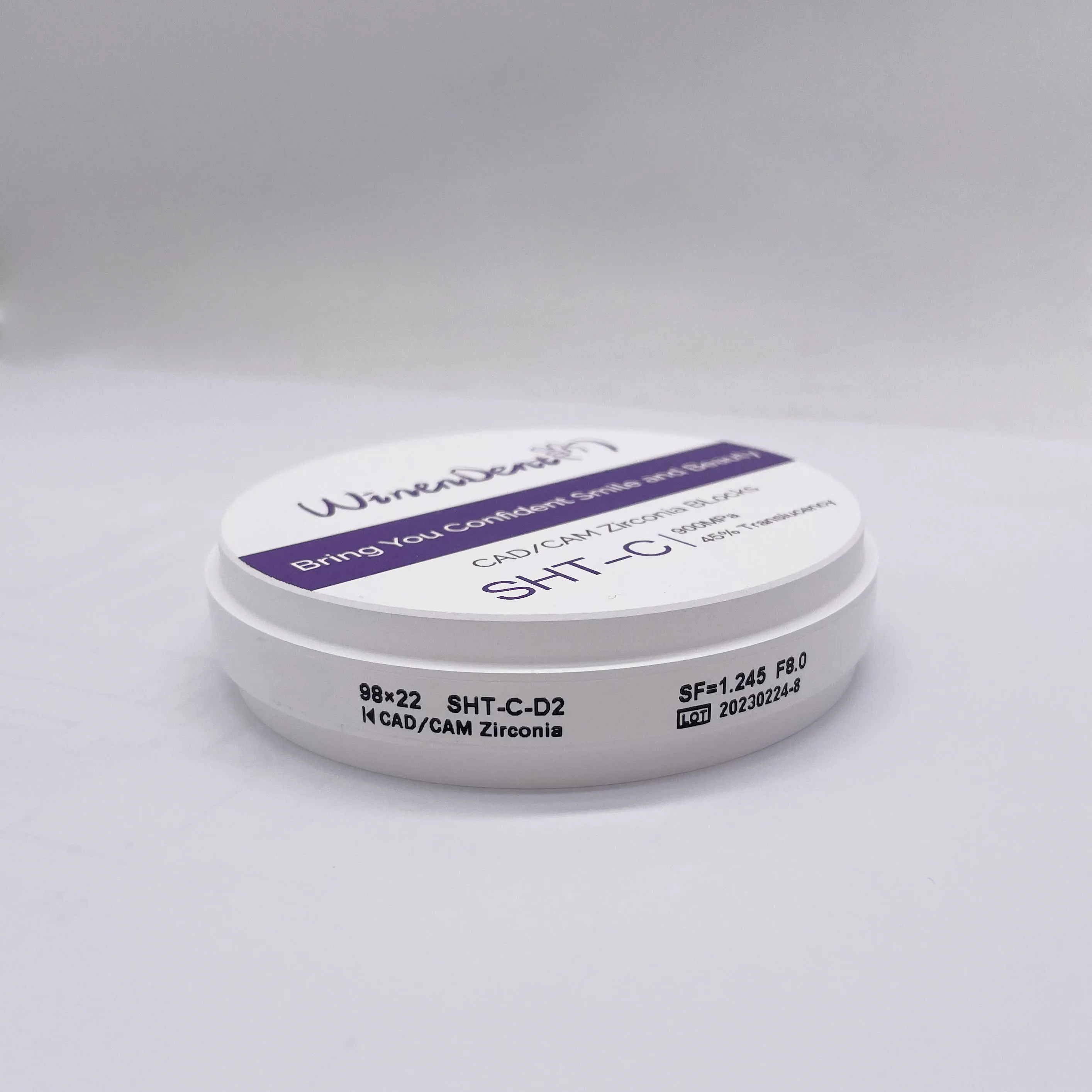 Good price 98mm system SHT-C 10MM Color zirconia block preshaded zirconia disc for Dental CAD CAM