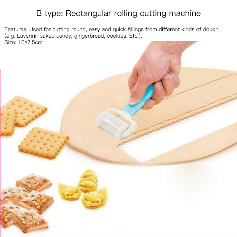 Fondant Cake Tools Plastic Icing Spatula Cookie Round Rolling Biscuit Cutting Pastry Blade Dough Circle Cutter