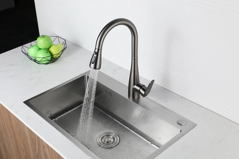 Instant Boiling Water Tap Pull Out Kitchen Faucet Deck Mounted Single Mixer Pull Down Kitchen Faucet