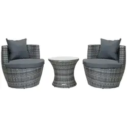 New Coastal Modern Santorini Outdoor Wicker Sectional Sofa Set Patio Furniture