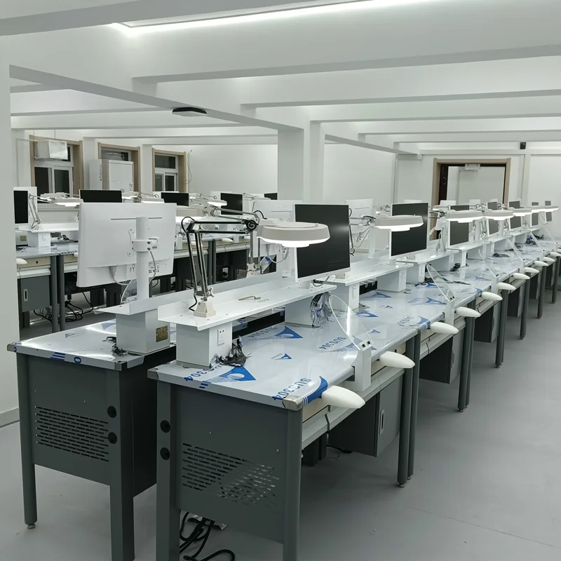 Manufactures  furniture dental lab work bench workstation stainless steel laboratory office desk art tables with dust collector