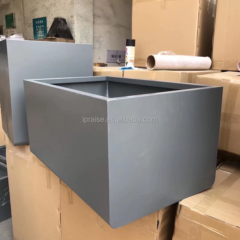 Large Rectangular Planter Pot Metal Stainless Steel Flowerpot / Planter Boxes / plant pot