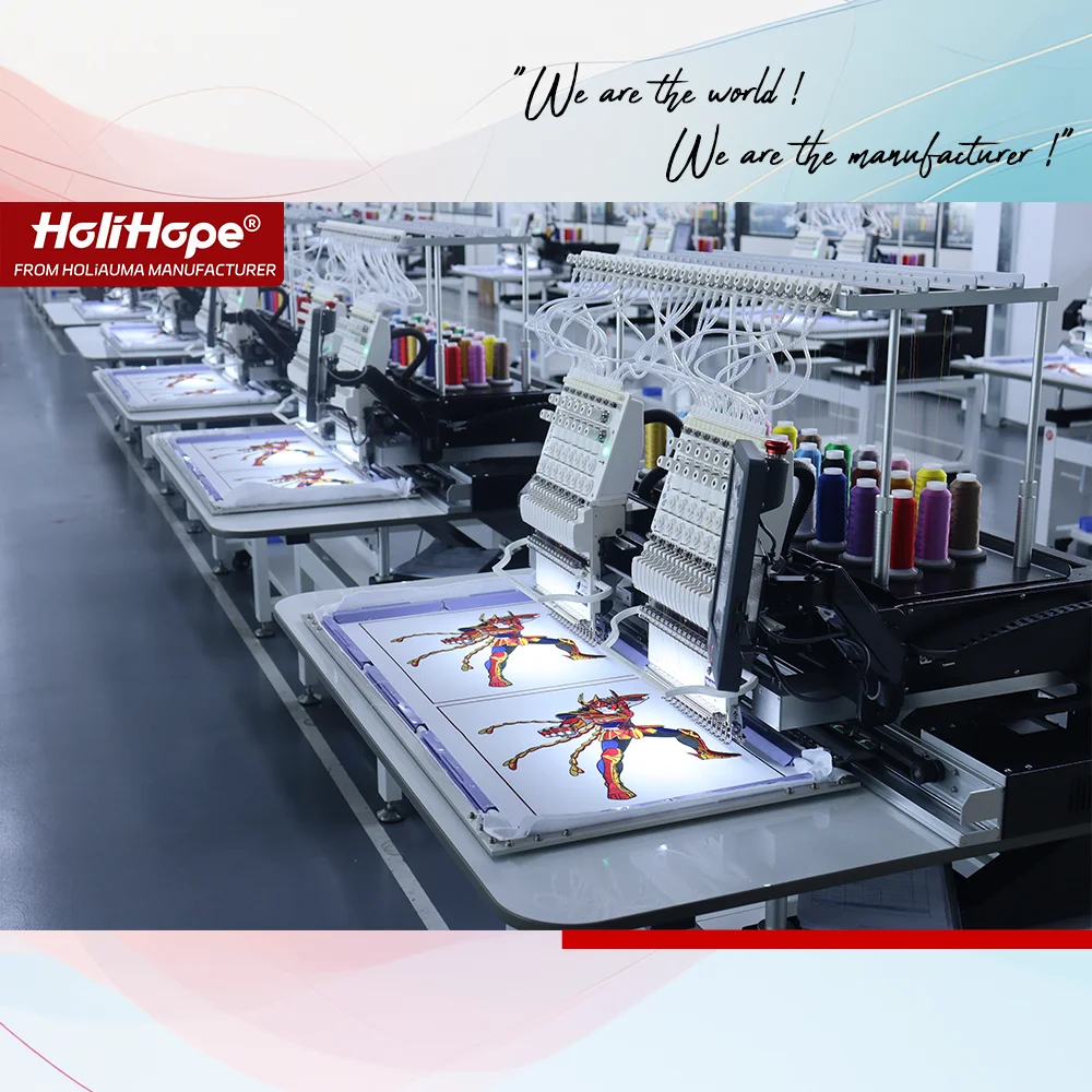 Best Computerized HOLiAUMA hat t-shirt flat Better second hand tajima barudan Embroidery Machine Dahao Wilcom sewing machine