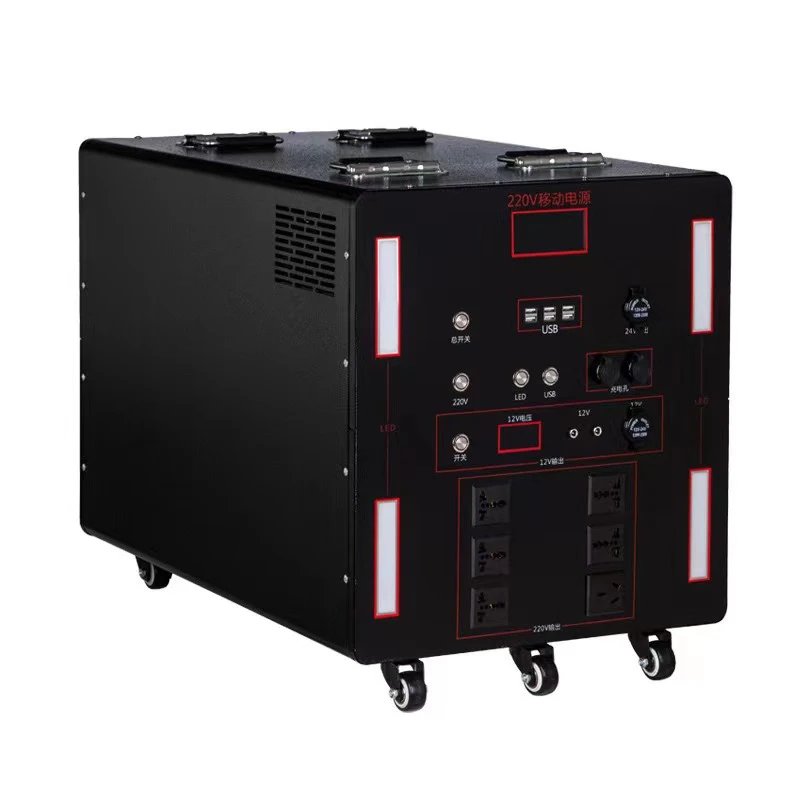 Поддержка индивидуального изготовления, несколько интерфейсов, портативные солнечные батареи мощностью 2000 Вт, станция аварийного питания