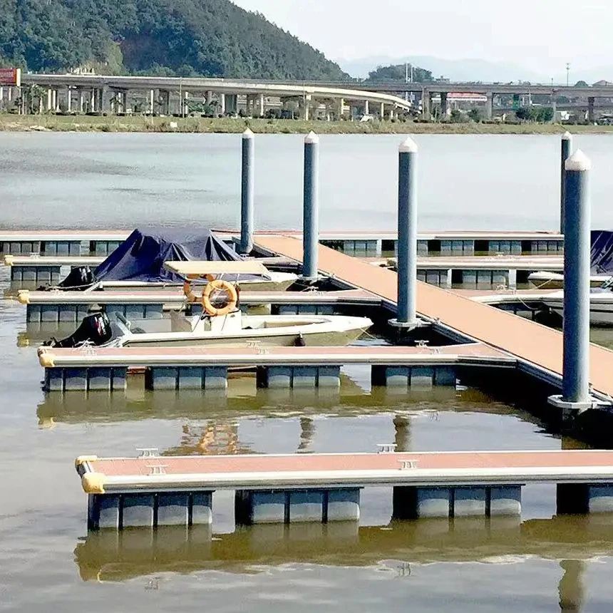 Factory Custom Marine Grade Aluminum Alloy Structure Frame Floating Pontoon Docks