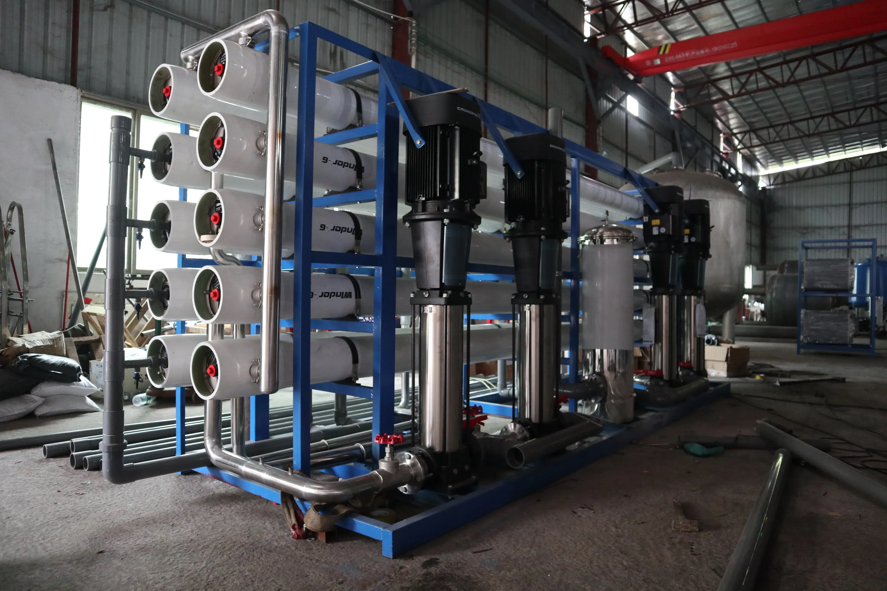 Customized reverse osmosis brackish water desalination purification equipment ion separation equipment uf membrane 100L-10T