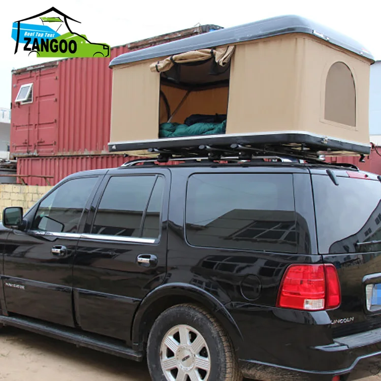 Waterproof Army Green Roof Top Tent Oxford Canvas Hard Cover Roof Top Tent For Camping