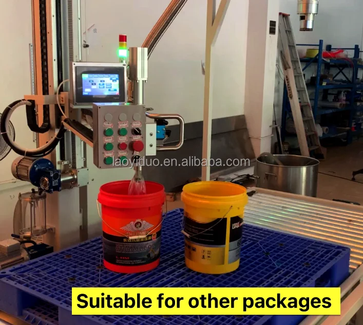 Bucket filling machine for 20L 200L 1000L Drum IBC container tank liquid Filling