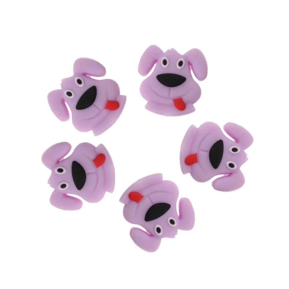 
High quality Silicone BPA Free food grade Baby Silicone toys dog Shape Teether animal Beads Baby Teething Beads 