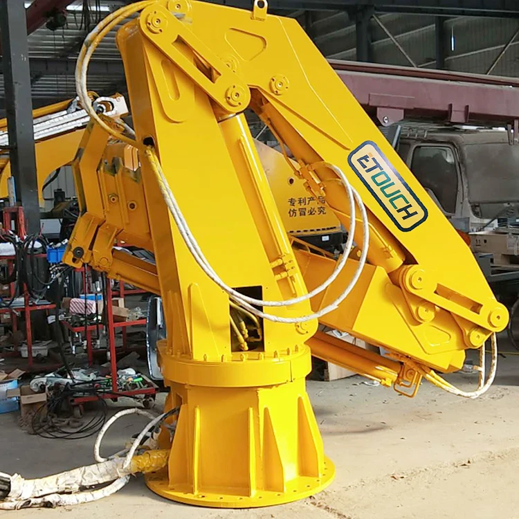 Hot Sale Made in China Factory Max Lifting Capacity 5ton Hydraulic Marine Crane